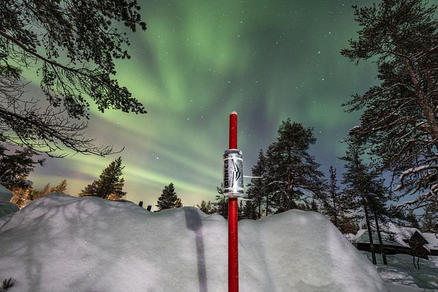 Solarcan under the Northern Lights