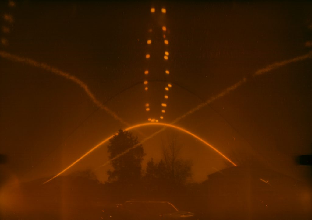 Analemma and winter solstice (in orange)